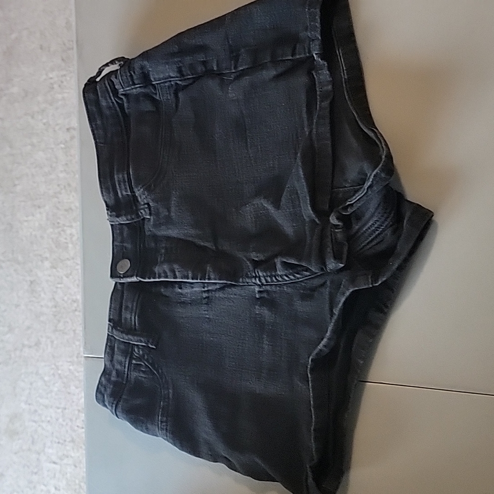 Black Jean shorts